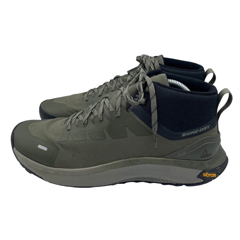 Ascend Mojave LT Mid Waterproof Hiking Boots Olive Green Vibram Mens 11